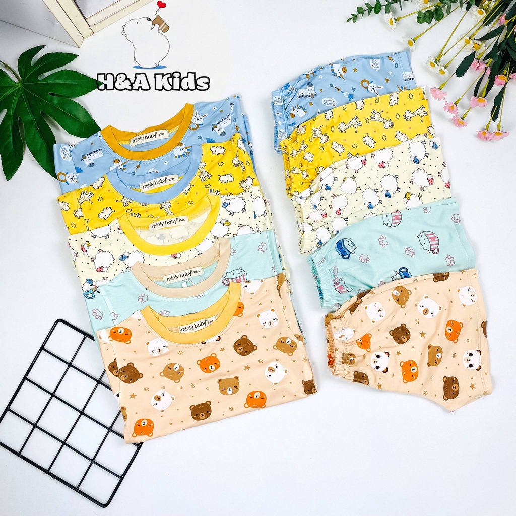 [Bé 20-33kg] Bộ ngắn tay thun lạnh in toàn thân SIZE ĐẠI MINKY MOM cho bé trai bé gái từ 20-33kg