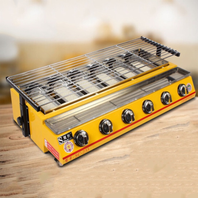 Bếp gas nướng BBQ hồng ngoại 6 trụ ETON ET-K233