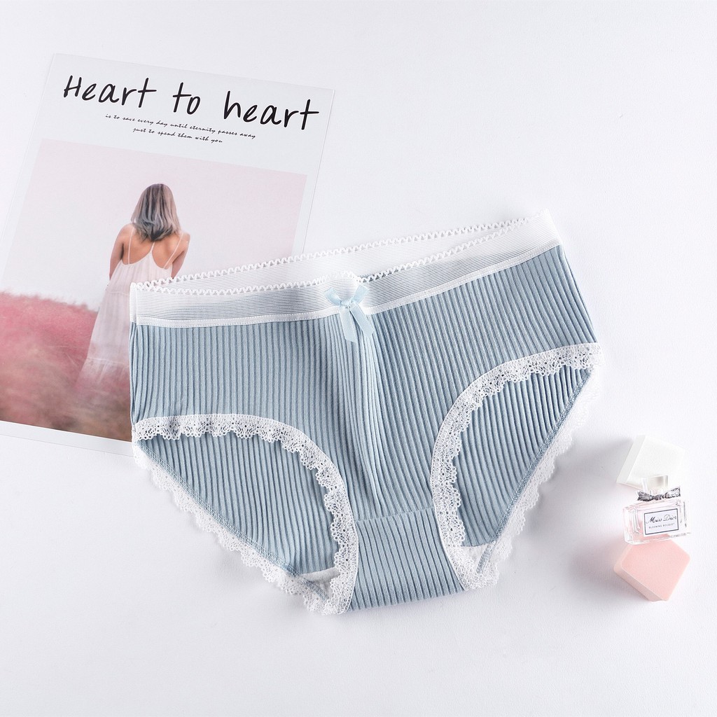 Quần lót nữ cotton đính nơ viền ren sexy - Quần chip nữ mẫu mới M05 siêu đẹp, siêu mát xuất Nhật | BigBuy360 - bigbuy360.vn