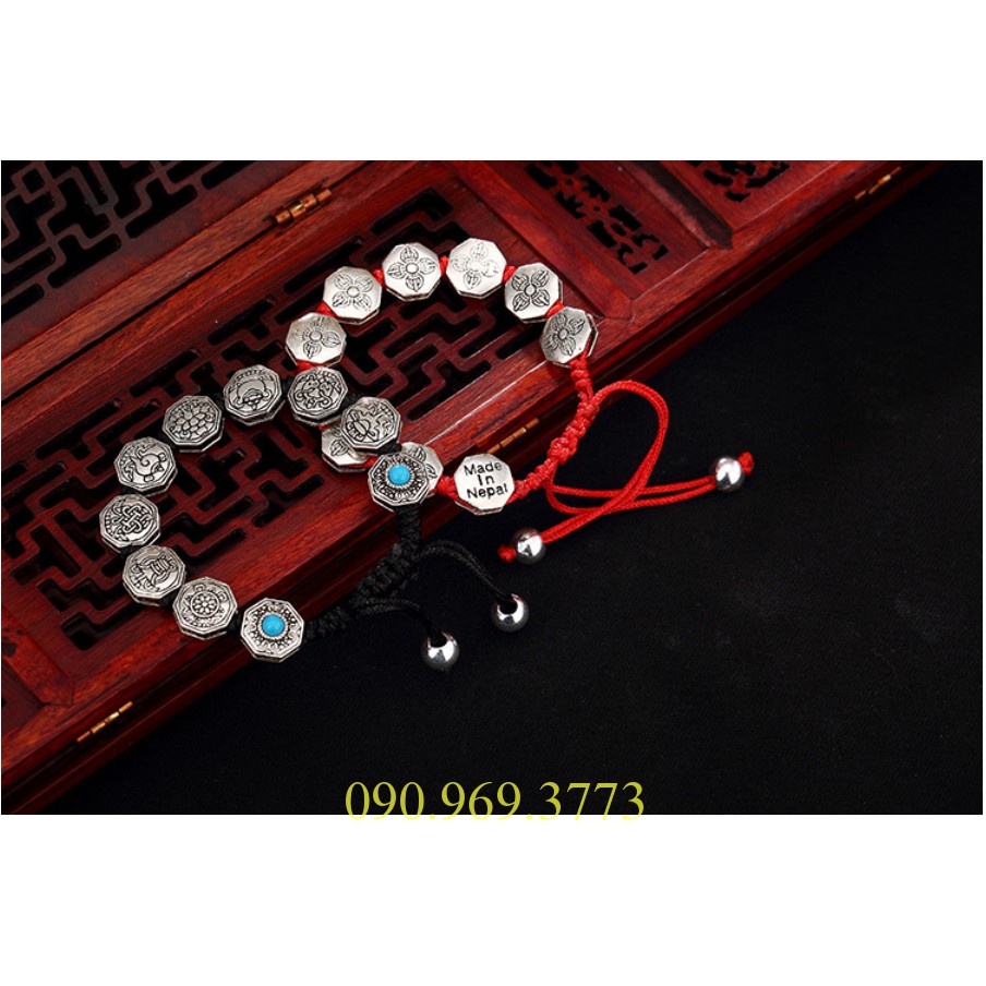 LẮC TAY BÁT BẢO - CHÙY KIM CANG PHẬT GIÁO TÂY TẠNG - LT111