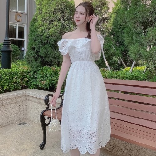 Đầm Nữ ❤ đầm maxi trễ vai dáng dài,kiểu dáng lạ mắt ❤ KÈM HÌNH THẬT | BigBuy360 - bigbuy360.vn