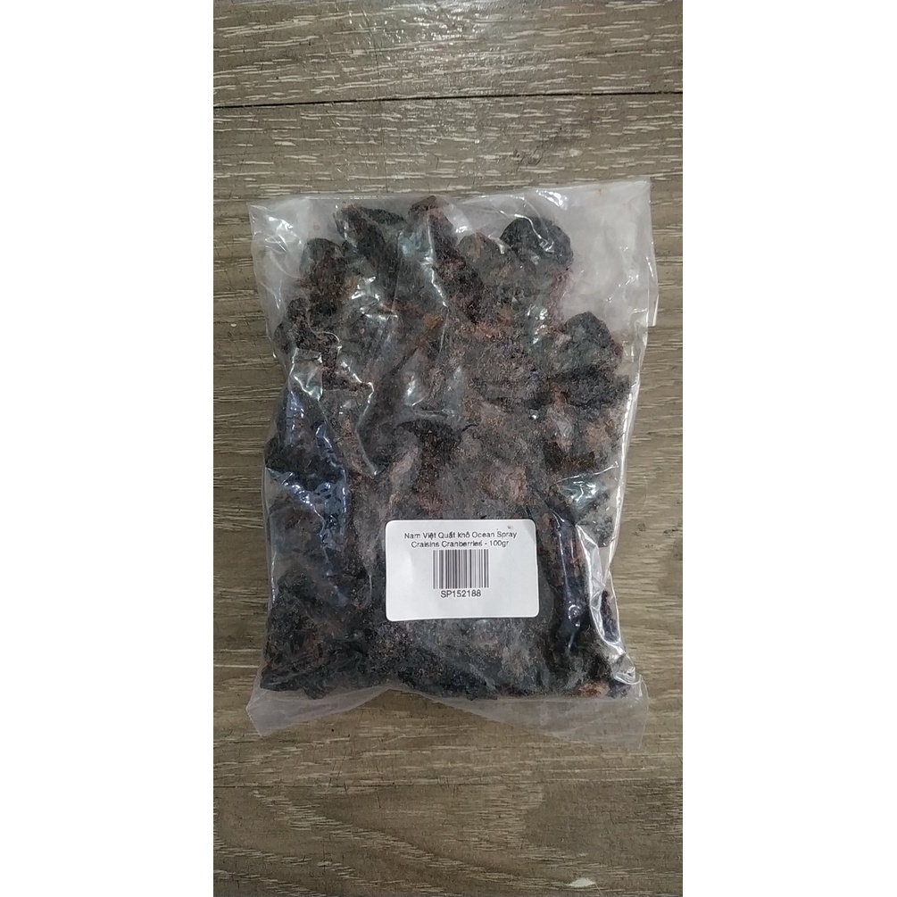 Nam Việt Quất Ocean Spray Craisins Cranberries ⚡ GIÁ TỐT NHẤT ⚡ 100g việt quất khô dẻo dẻo, dai dai rất ngon miệng