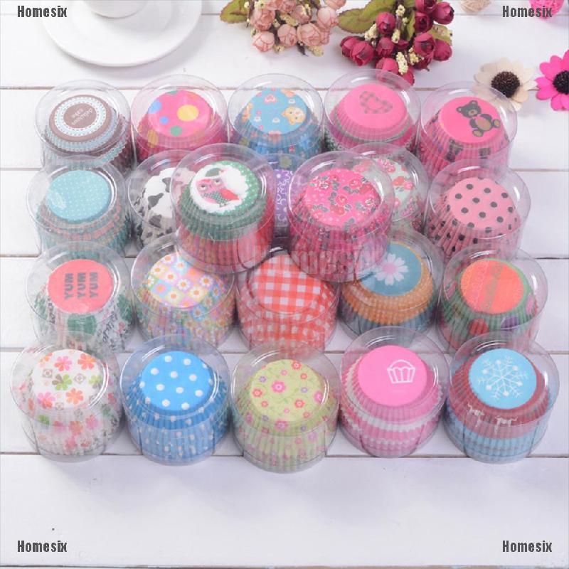 Set 100 Cốc Giấy Làm Bánh Cupcake