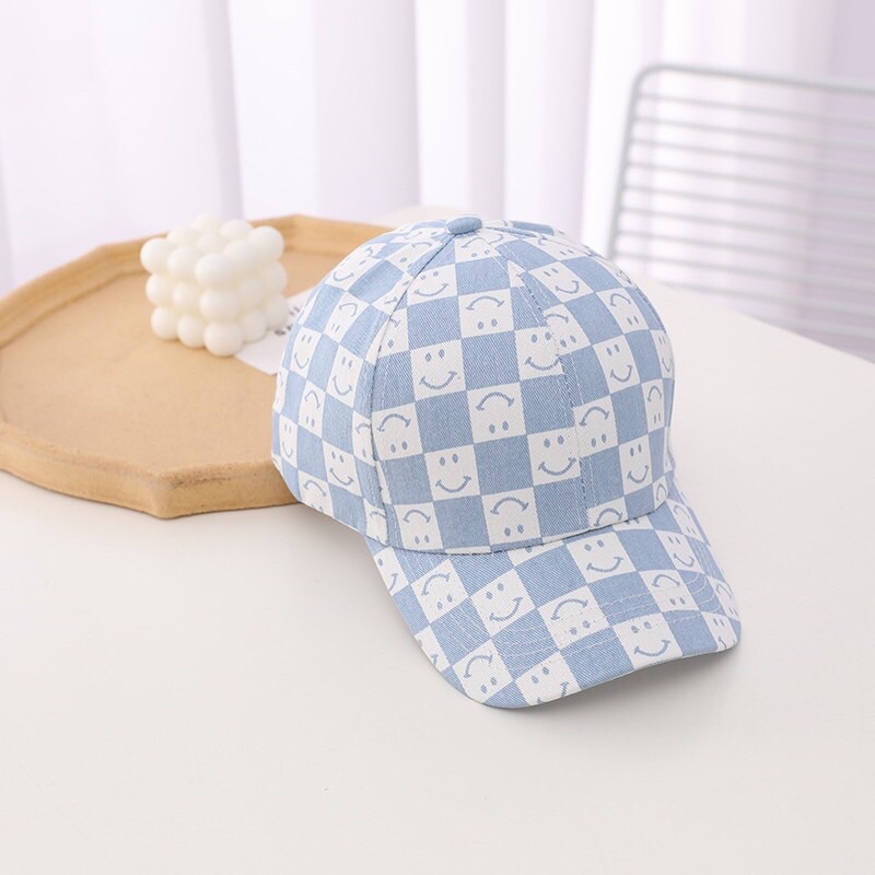 Mũ nón lưỡi trai mặt cười cho bé hot hit từ 2-7 tuổi