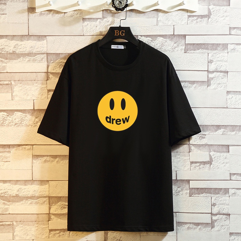 Áo thun tay lỡ DREW House Mặt cười , Áo thun unisex nam nữ form rộng oversize chất liệu Cotton | BigBuy360 - bigbuy360.vn