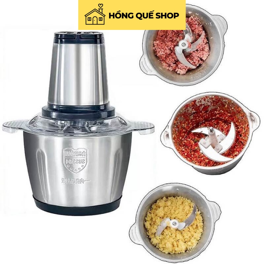 [4 LƯỠI DAO] Cối Xay Thực Phẩm Đa Năng 2L / Cối Xay Inox