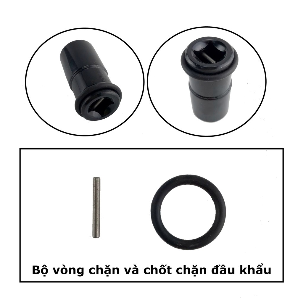 Bộ vòng chặn bằng cao su (gioăng cao su) và chốt chặn khóa đầu khẩu cho máy siết bulong