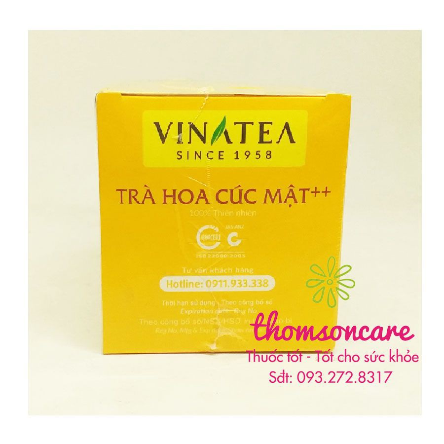 Trà hoa cúc mật ong Vinatea - hộp 20 túi lọc tiện dụng