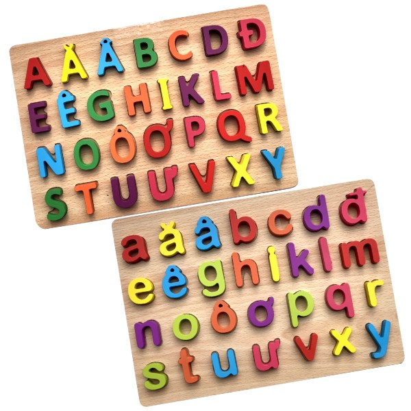 Bảng Gỗ Ghép Chữ Cái Nổi Tiếng Việt Thường Benrikids Cho Bé Học Tập Dễ Dàng Hơn