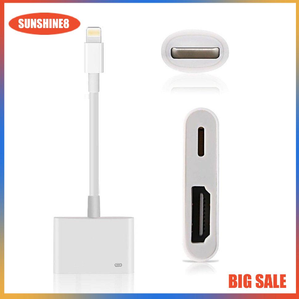 【SUN】Converter To HDMI-compatible Adapter For IPad To HDMI-compatible Phone