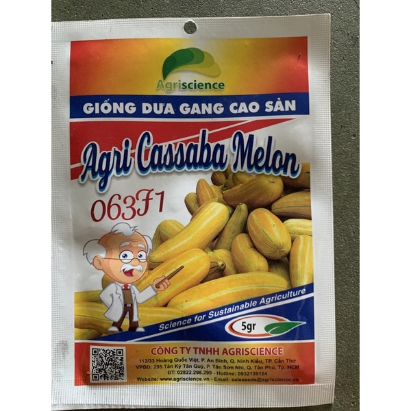 HẠT GIỐNG DƯA GANG TRÁI DÀI AGRI 063F1 (5gr)