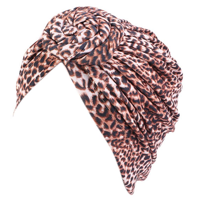 Mũ Turban Thắt Nút Họa Tiết Thổ Cẩm Cho Nữ