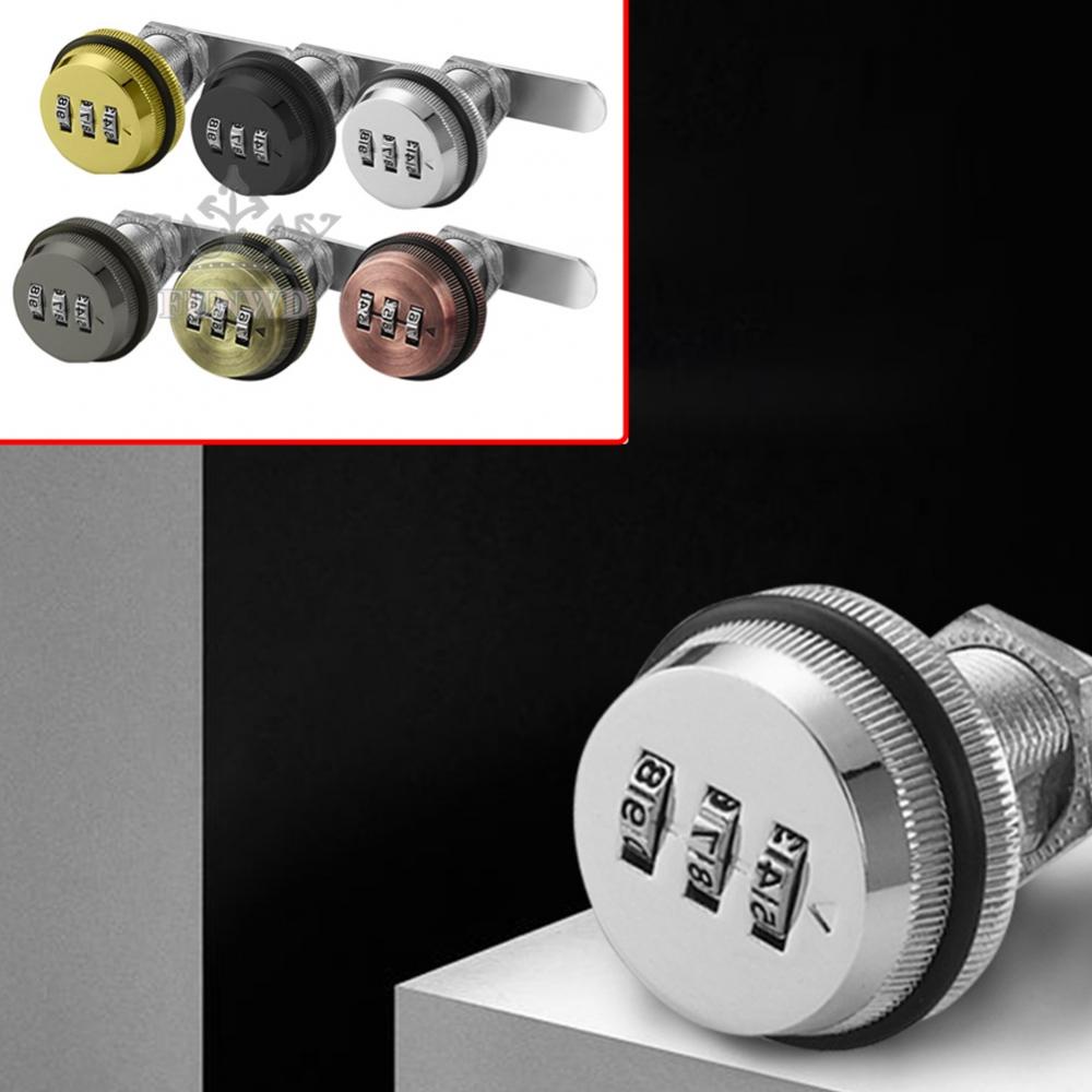 【FUNWD】3 Digital Code Combination Lock Cabinet Mailbox Password Locker Cupboard Drawer