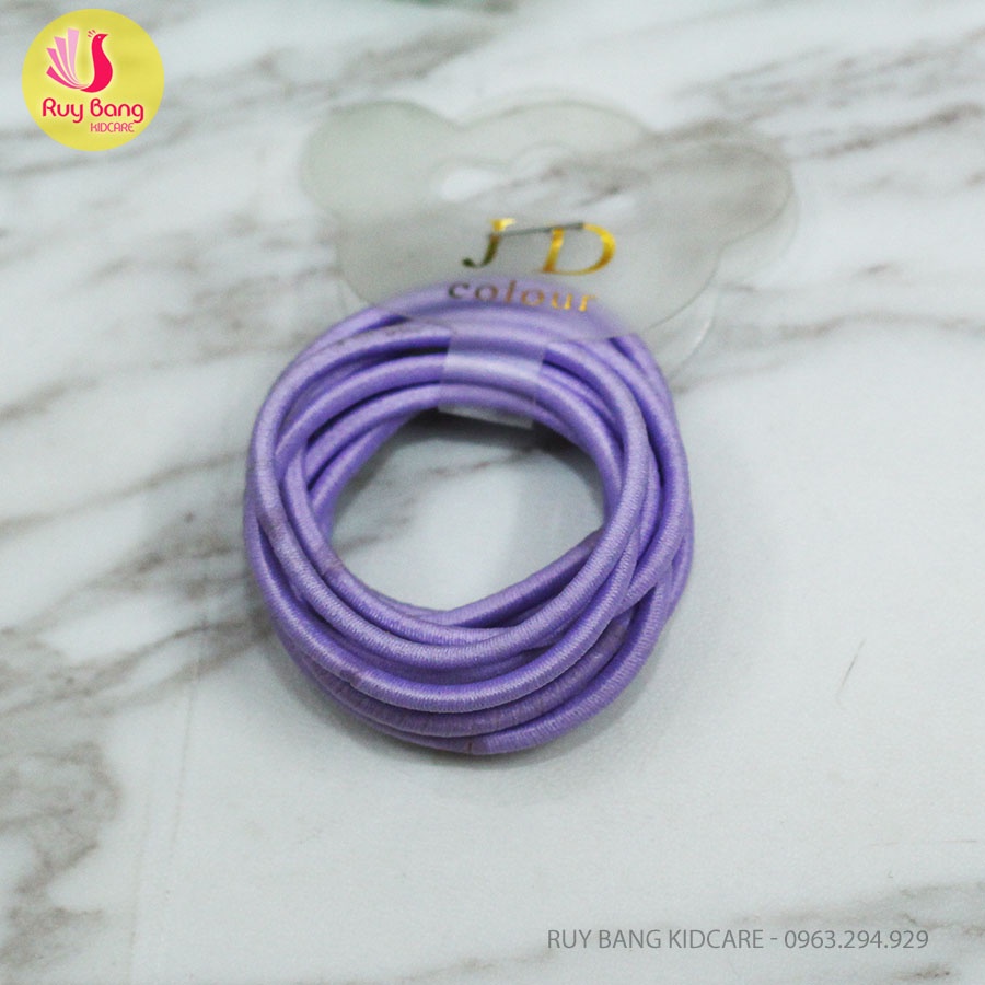 Dây buộc tóc trẻ em JD - Vỉ 10 chiếc