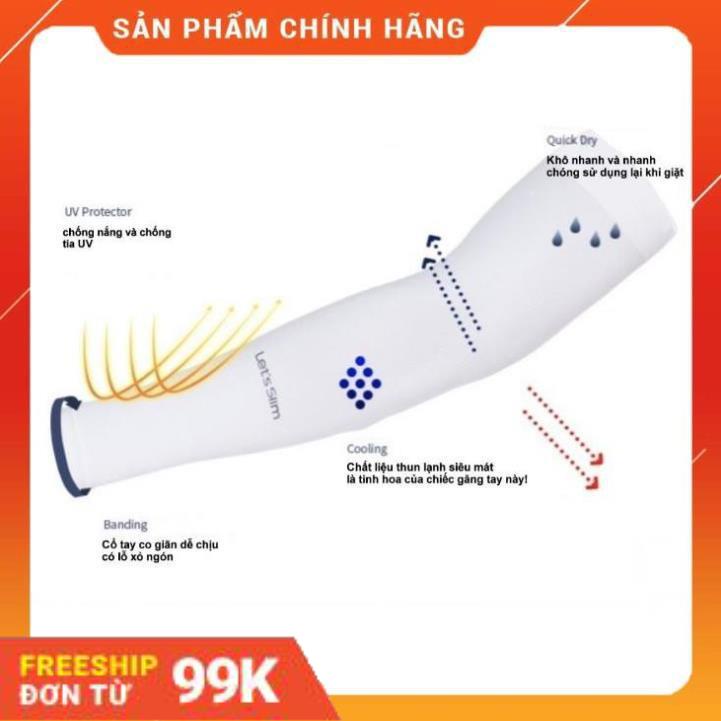 Găng tay chống nắng xỏ ngón Aqua-X Hàn Quốc - Bao tay đi phượt Letslim Siêu Mát chống tia UV