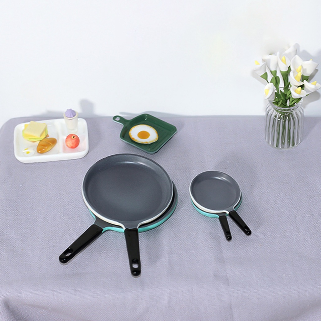 Wis| Đồ Chơi Nhà Búp Bê Hình Chảo Nấu Ăn Dễ Thương Tỉ Lệ 1/6