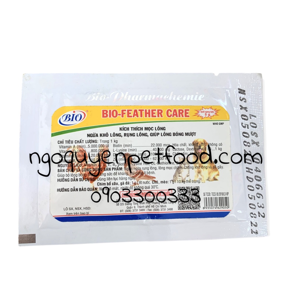 Bio Feather Care kích thích mọc lông, dưỡng lông