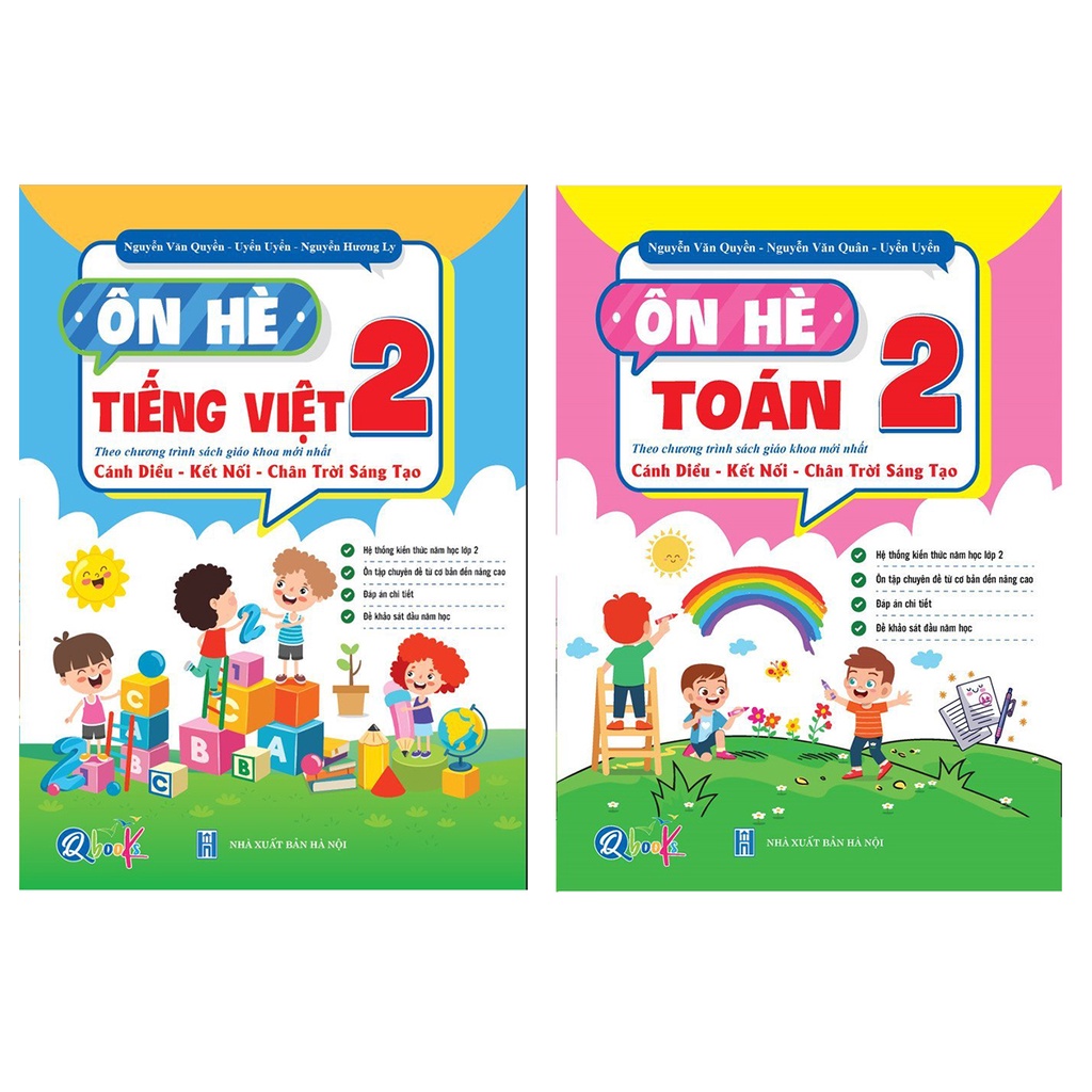 Sách - Combo Ôn Hè Toán và Tiếng Việt 2 - Dành cho học sinh lớp 2 lên 3