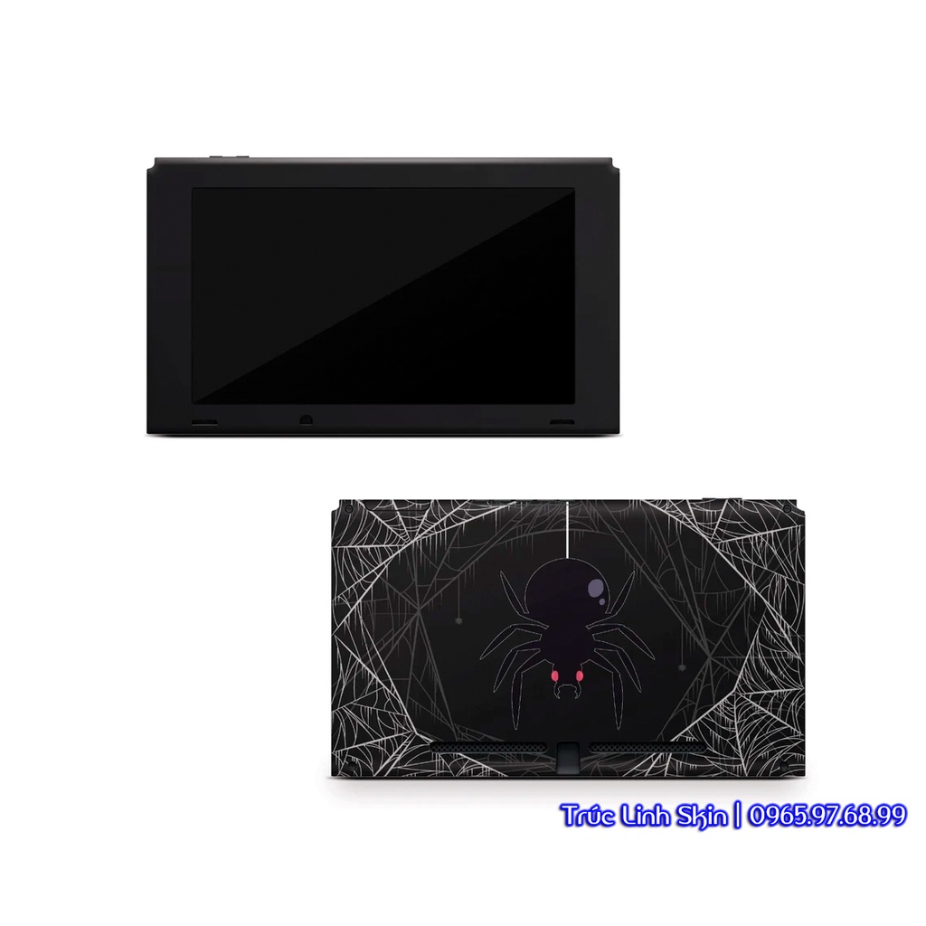 Skin decal dán Nintendo Switch V1, V2 / OLED mẫu Spooky Spider