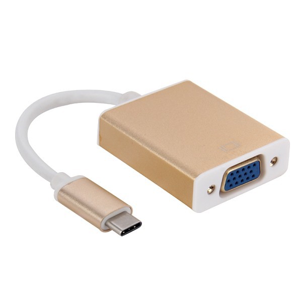 Cáp chuyển tín hiệu Usb Type-c ra VGA, Type-C to VGA - FullHD