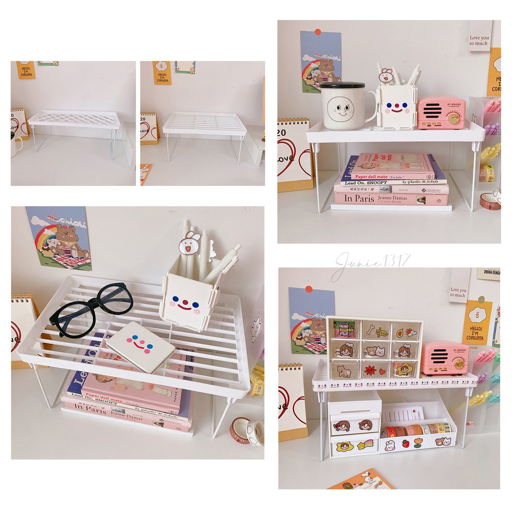 Kệ để đồ gấp gọn tiện lợi - Có thể xếp chồng | J020 🌿 Junie 1317 🌿