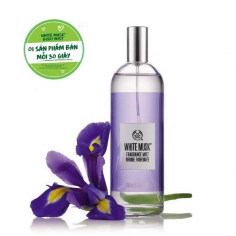 Xịt thơm toàn thân TBS White Musk Fragarance Mist 100mL