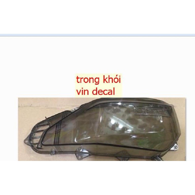 Ốp pô E trong suốt + Lọc gió thép tái sử dụng + 5 Ốc GR5 Click Vario AB 2016-2019 SH mode PCX đời củ - Vindecal BD