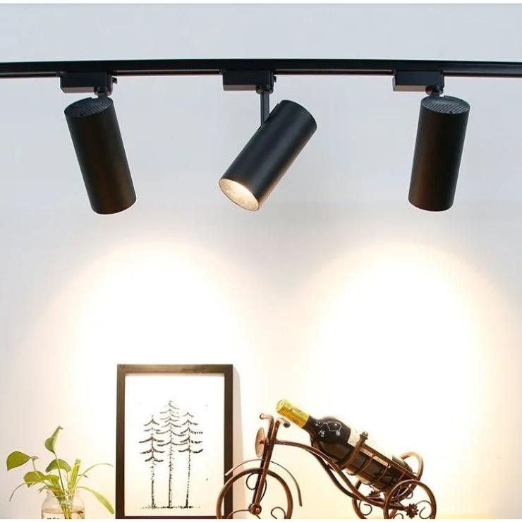 Bộ 10 Đèn Led rọi ray ống bơ 12W trang trí shop