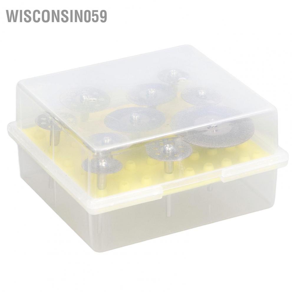 Wisconsin059 10Pcs Emery Cutting Wheel Set Thin Sharper High Accuracy Good Performance Accessory for Marble Concrete