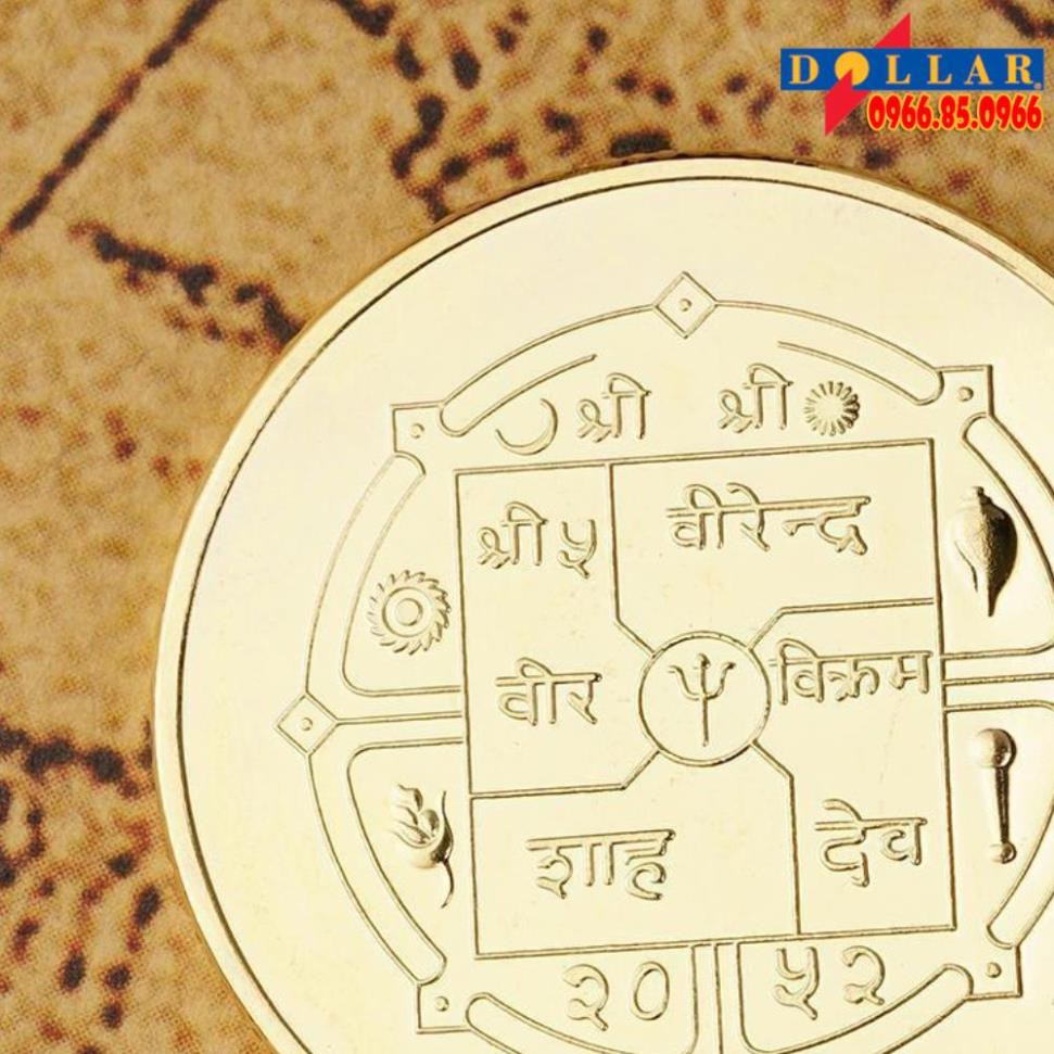 [TienLiXiTet2021] Tiền Xu Hình Phật Thích Ca Nepal Túi May Mắm