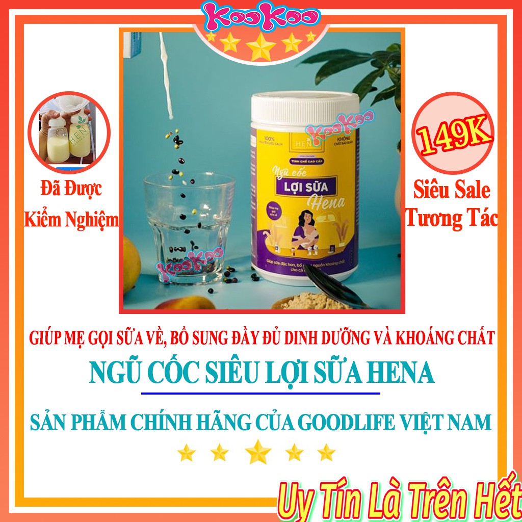 [HENA] Ngũ Cốc Lợi Sữa Tinh Chế Cao Cấp, Ngũ Cốc Bà Bầu 500g Dùng Tốt Cùng Tinh Bột Nghệ, Nghệ Viên Mật Ong Hena