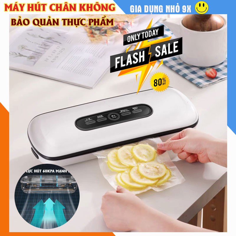 Máy hút chân không bảo quản thực phẩm ZK-3002, công suất 130W, lực hút mạnh mẽ - Tặng kèm 10 túi bảo quản