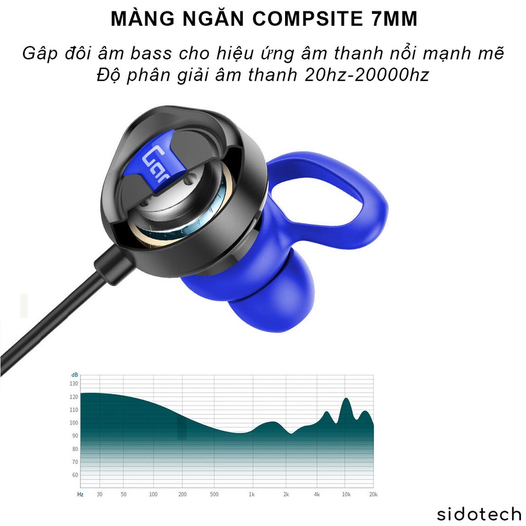 Tai Nghe Nhét tai chuyên Chơi Game Có Dây vip G31 Jack 3.5mm / Có Mic