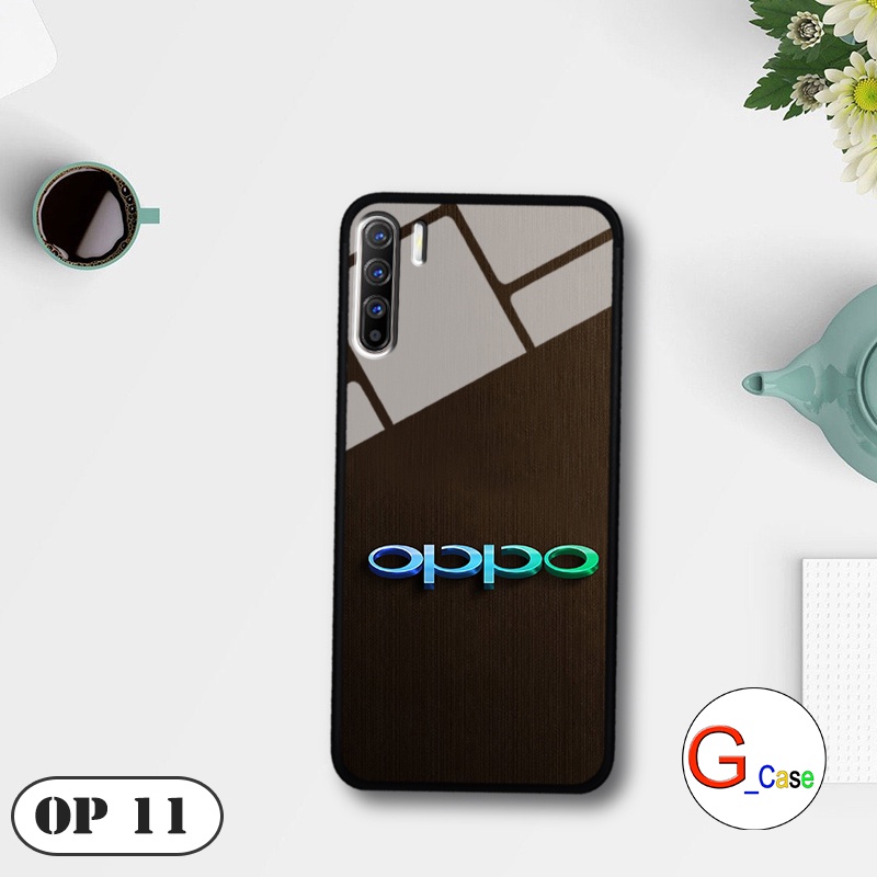 Ốp lưng Oppo Reno 3 / A91  - in hình 3D Logo điện thoại