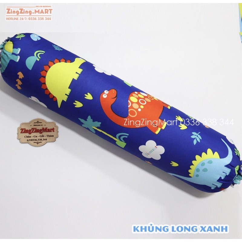 vỏ gối ôm polycotton size đại 35x105cm(giao màu ngẫu nhiên)