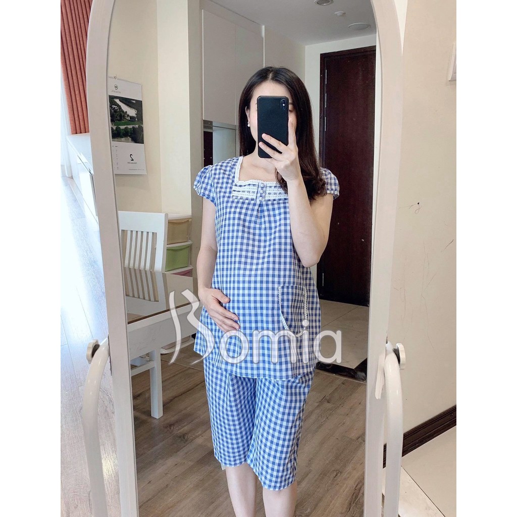 Bộ đồ bầu chất thô đẹp, mát