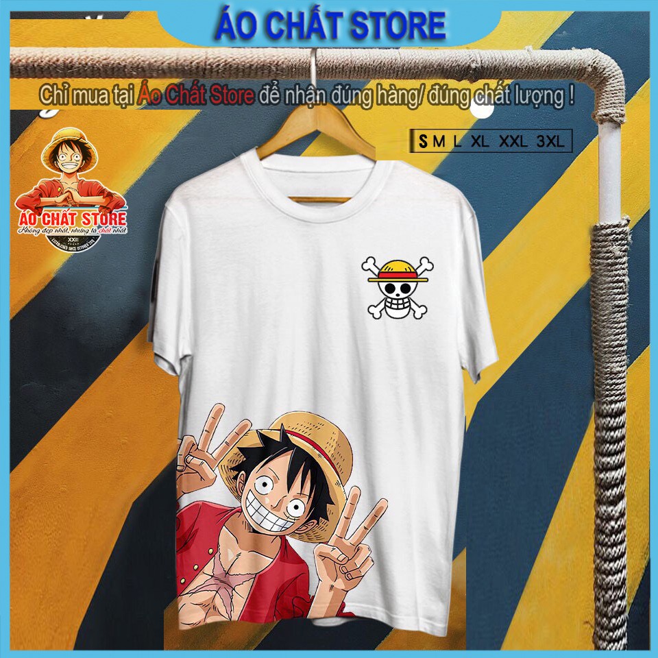 (VIDEO THẬT) Áo Thun Luffy One Piece Siêu Cute | Áo One Piece  Luffy | Zoro | Ace | Law Đảo Hải Tặc Siêu Đẹp OP10