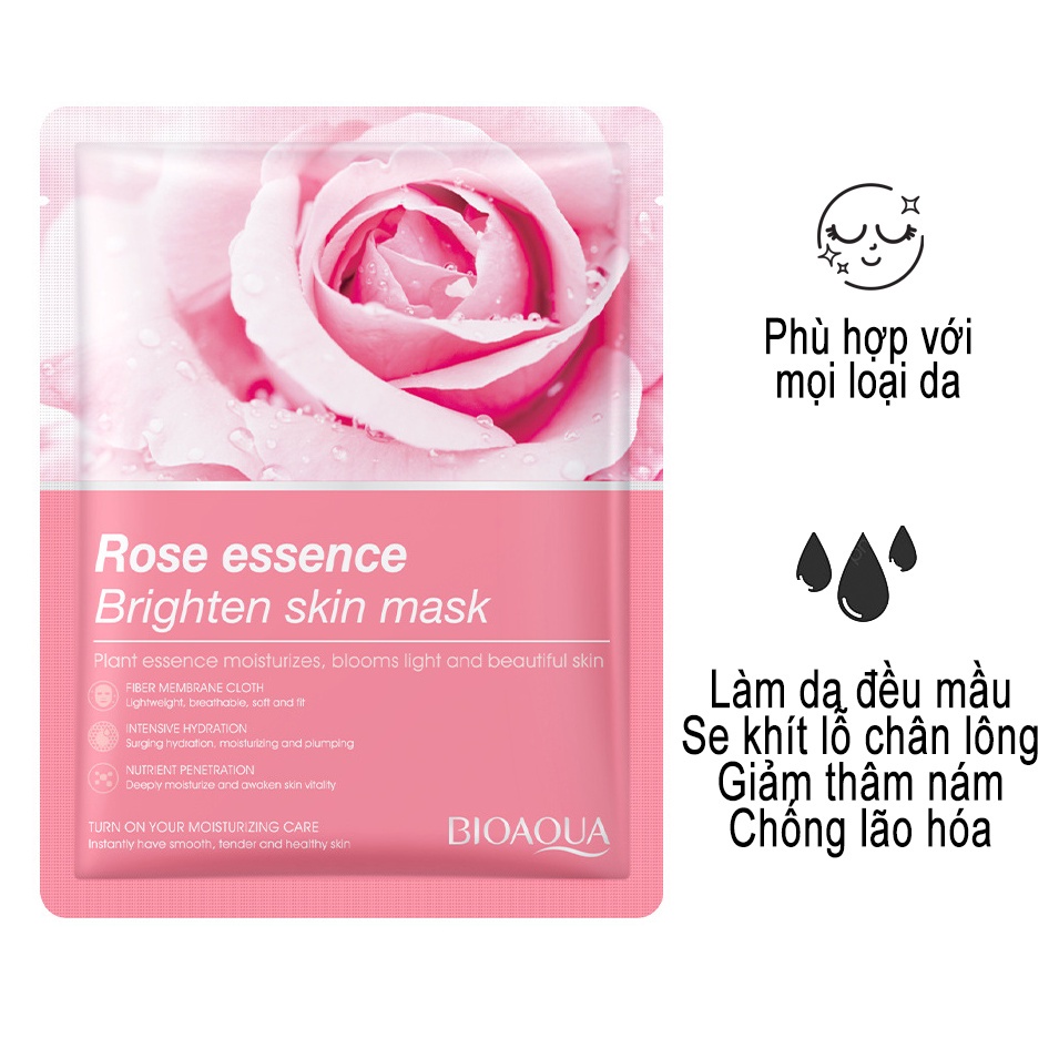 Mặt nạ trắng da dưỡng ẩm cấp ẩm mờ thâm giảm mụn, dầu mask nội địa cao cấp BIOAQUA vị thiên nhiên - Brendo