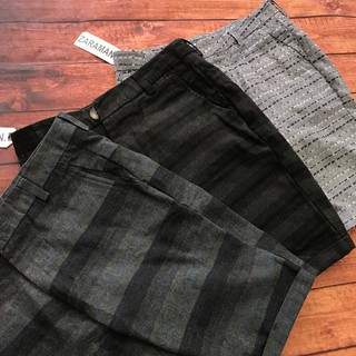 Quần short kaki sọc kẻ nam