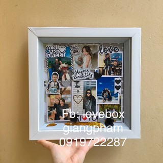 Khung ảnh handmade 3 D tặng Valentine