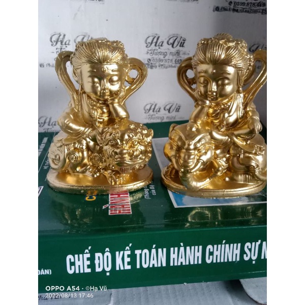 Văn Thù Sư Lợi và Phổ Hiền Bồ Tát . Văn Thù Phổ Hiênd Mini