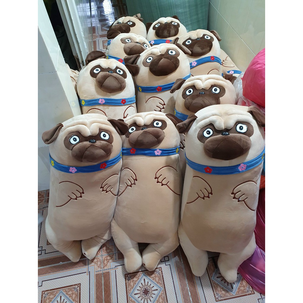 Gấu Bông Gối Ôm chó Pug Giá Rẻ Cao Cấp Dễ Thương
