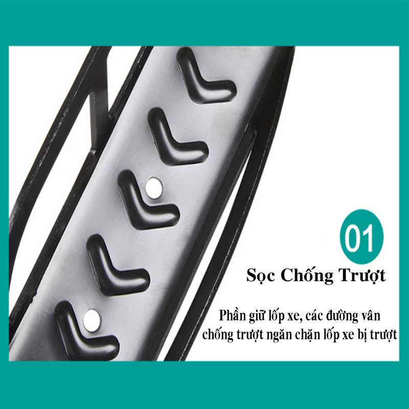 Giá móc treo xe đạp gắn lên tường siêu chắc tặng kèm bộ vít nở lắp đặt dễ dàng - Xe Đạp Plus