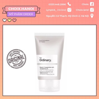 (BILL SEPHORA) THE ORDINARY VITAMIN C 23% DƯỠNG TRẮNG DA KHOA HỌC