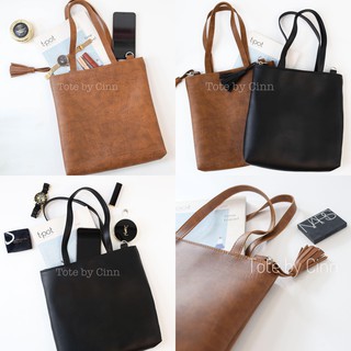 Túi Tote Da cho Nữ CINN Bags xách tay đeo chéo phù hợp công sở đi học cỡ lớn vừa A4
