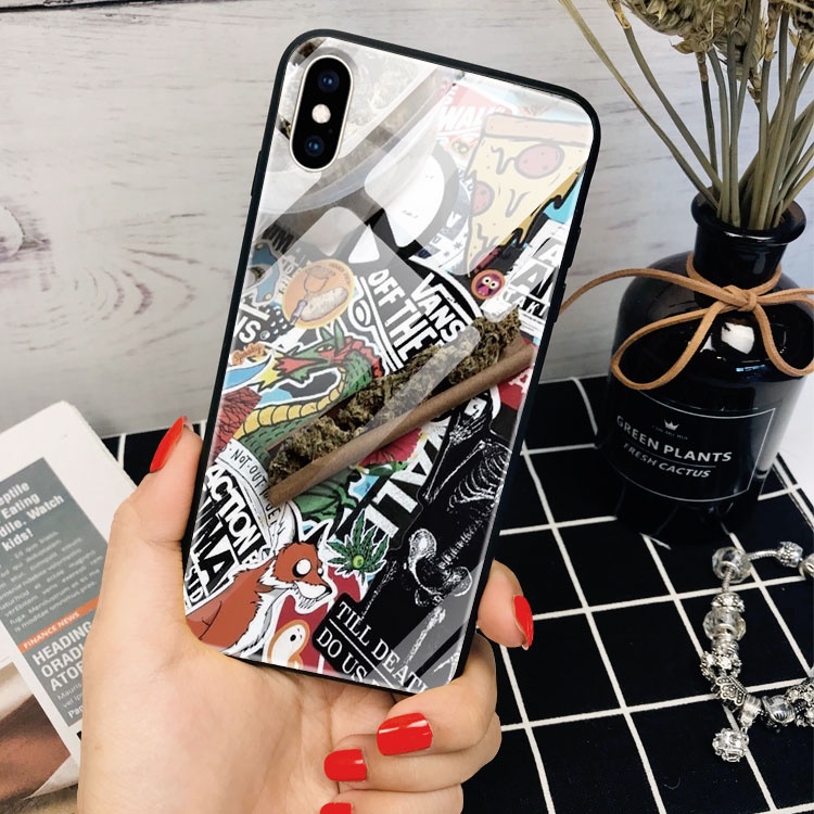 Ốp đẹp ip8 plus canabis đẳng cấp imacc cho iphone 6/6s/7/8/6+/7+/8+/x/xs/xr/xsmax