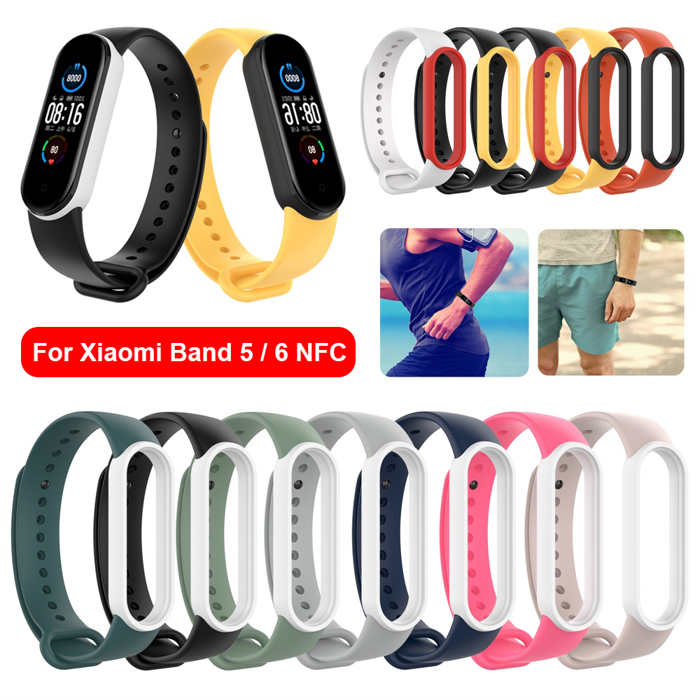 Dây đeo silicon thay thế cho đồng hồ Xiaomi Mi Band 5 / 6 NFC