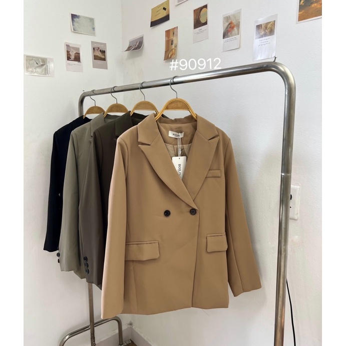 Áo blazer 2cúc vạt xiết có túi mẫu mới
