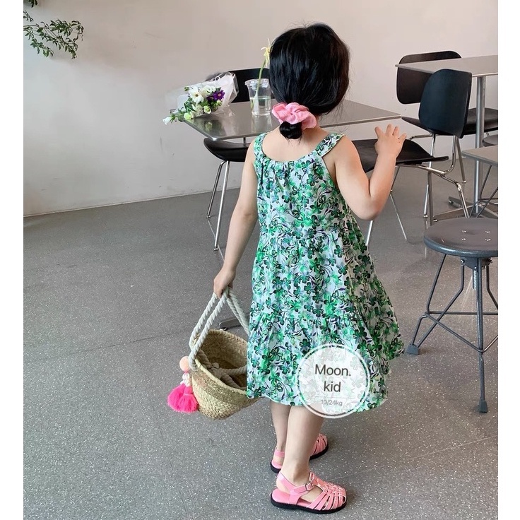 Váy hoa 2 dây cho bé gái 8-20kg
