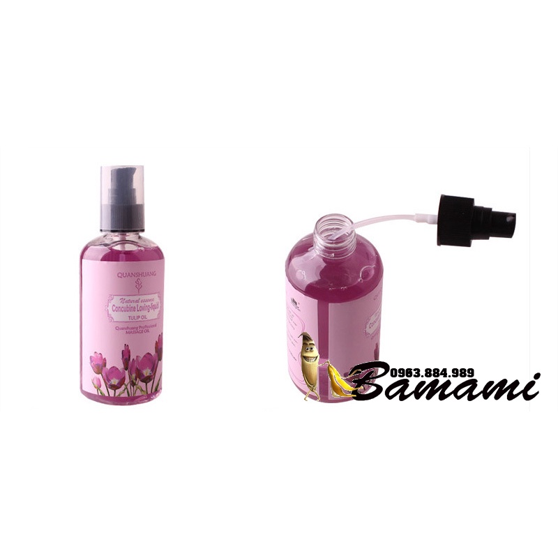 Một chai dung dịch để massage MSS.01 hương thơm hoa lá thiên nhiên nhẹ nhàng cho anh chị em